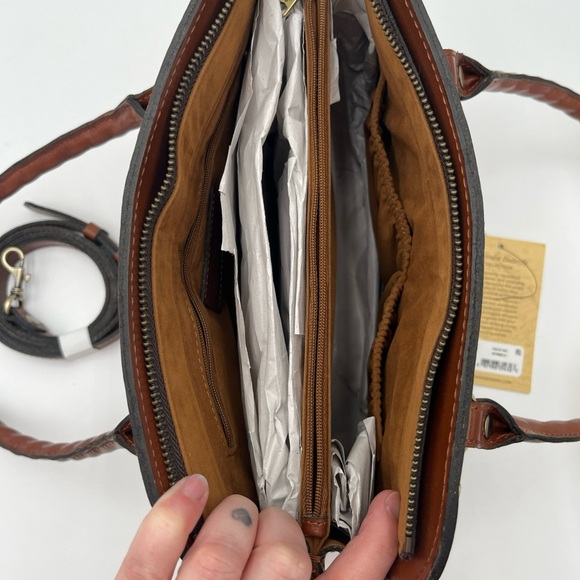 NWT Patricia Nash Calvi Satchel Watercolor Butterfly Purse Heritage Coll… - Picture 9 of 14